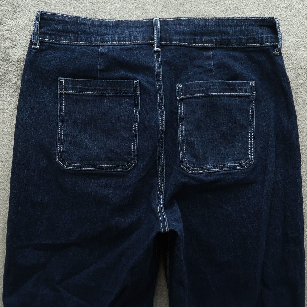 Old Navy Jeans Women's Size 14 Extra High-Rise Sky-Hi Wide-Leg Denim 30" Inseam - Picture 13 of 16